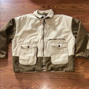 Ivy Crew Outdoor Classic Vintage 90 Sportsman Coat 2 tone Quilted/Pockets XL